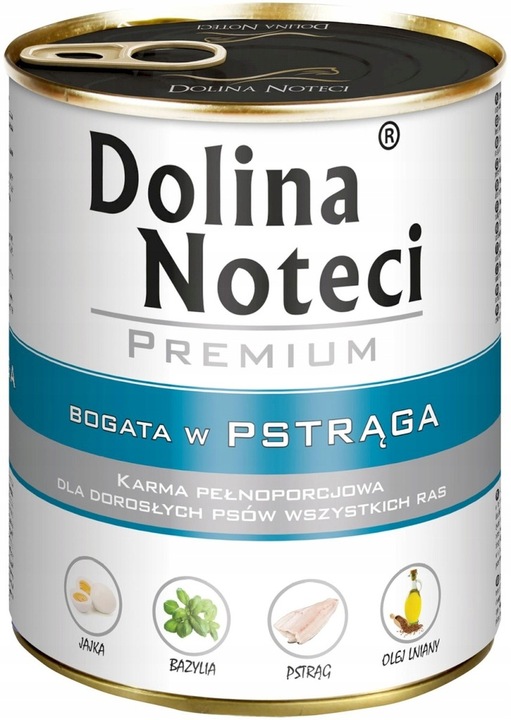 Mokra karma dla psa Dolina Noteci Premium MIX smaków 12x800g BEZ DROBIU