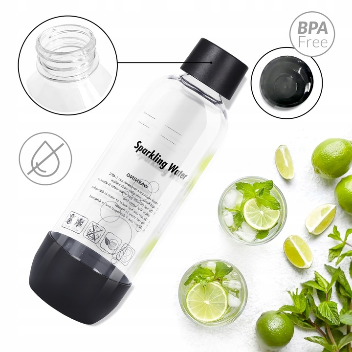 SATURATOR + 2x BUTELKI Saturator do wody + NABÓJ Zestaw