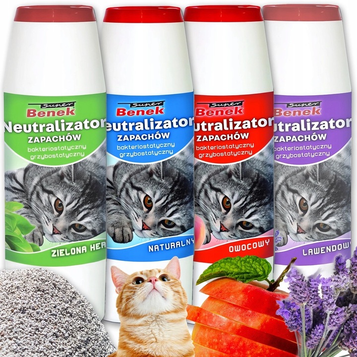 NEUTRALIZATOR zapachu SMRODU PREPARAT do ŻWIREKU KUWETY KOTA 2KG