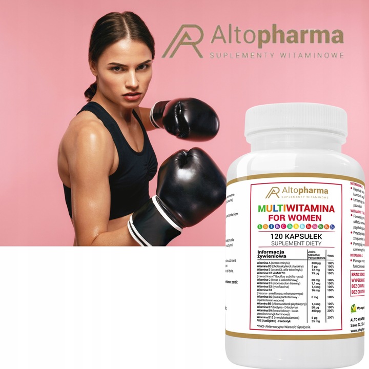 MULTIWITAMINA DLA KOBIET + ADEK+Wit C WEGE 120kaps