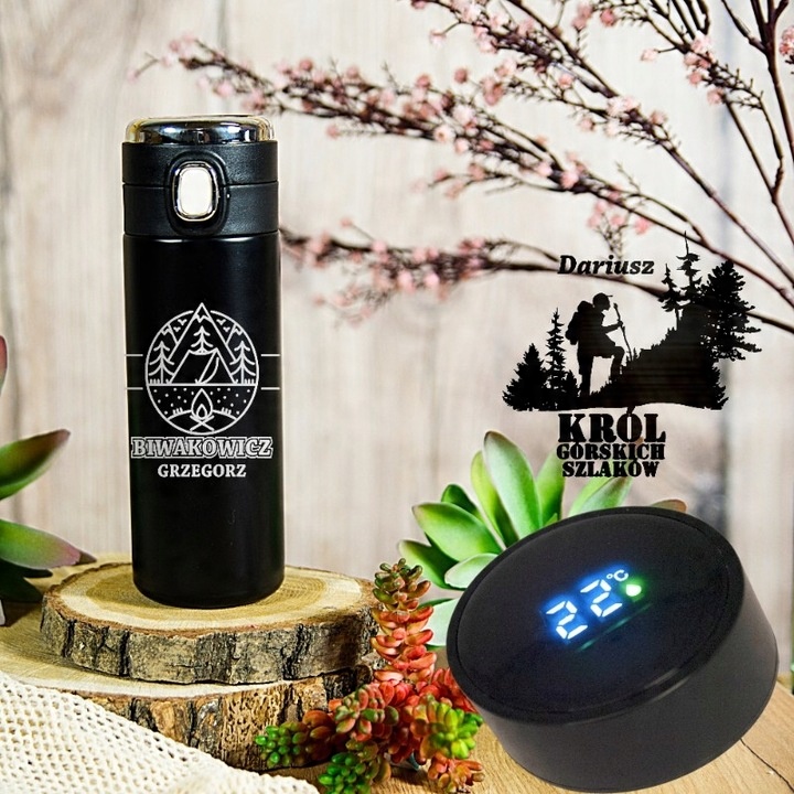 TERMOS KUBEK TERMICZNY na PREZENT dla NIEGO Taty Faceta Brata NIEJ