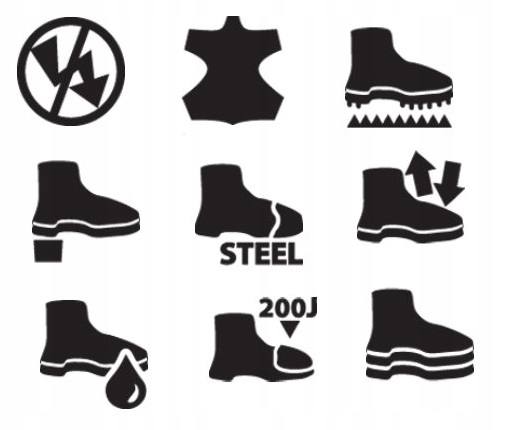 Buty półbuty robocze męskie SKÓRA NUBUK Przewiewne z NOSKIEM S1 BHP URGENT