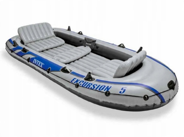 Łódź Intex 68325 EXCURSION 5 Set INTEX szary