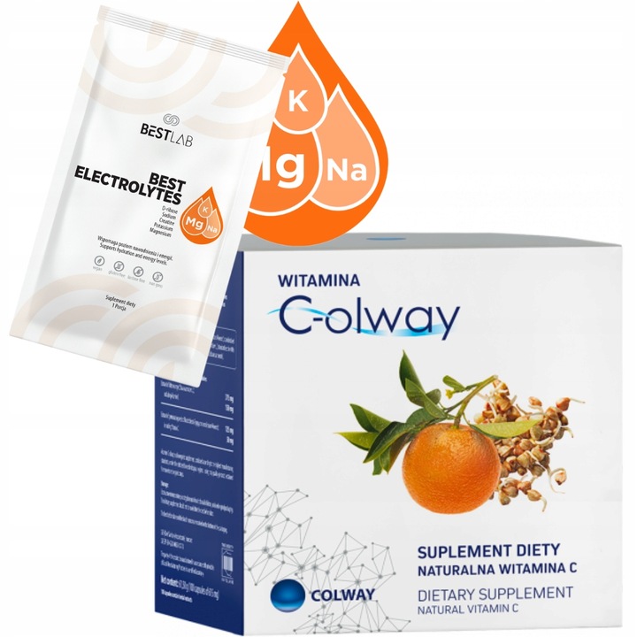 Witamina C C-olway COLWAY 100 Kaps Bioorganiczna Wzmacnia Odporność +GRATIS