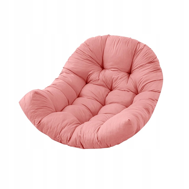 Poduszka na krzesło Egg, miękka, gruba, hamak, huśtawka, wisząca, różowa