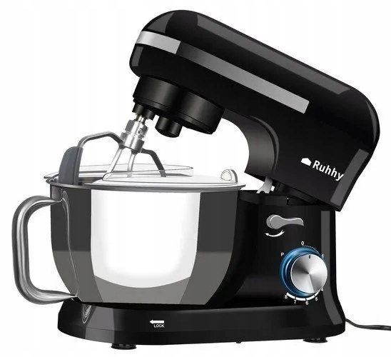 ROBOT KUCHENNY MIKSER PLANETARNY MISA 4,5L MOCNY 1700W CZARNY 3 MIESZADŁA