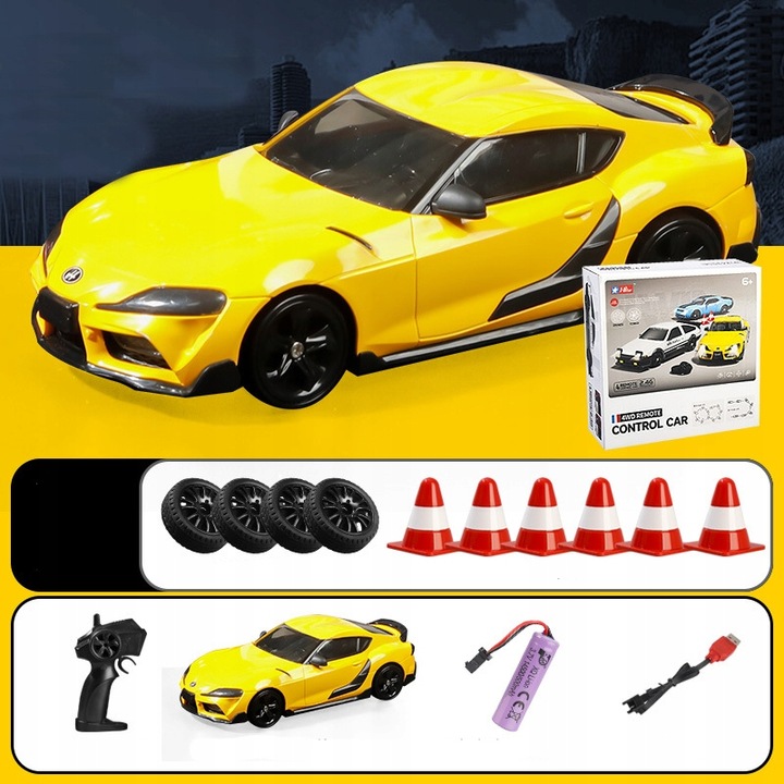 Samochód Zdalnie Sterowany RC Do Driftu Auto na pilot 4x4 LED akumulator