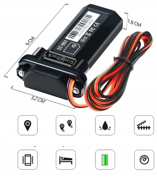 LOKALIZATOR GPS SINOTRACK ST901 TRACKER ŚLEDZENIE FLOT WWW ANDROID IOS APP