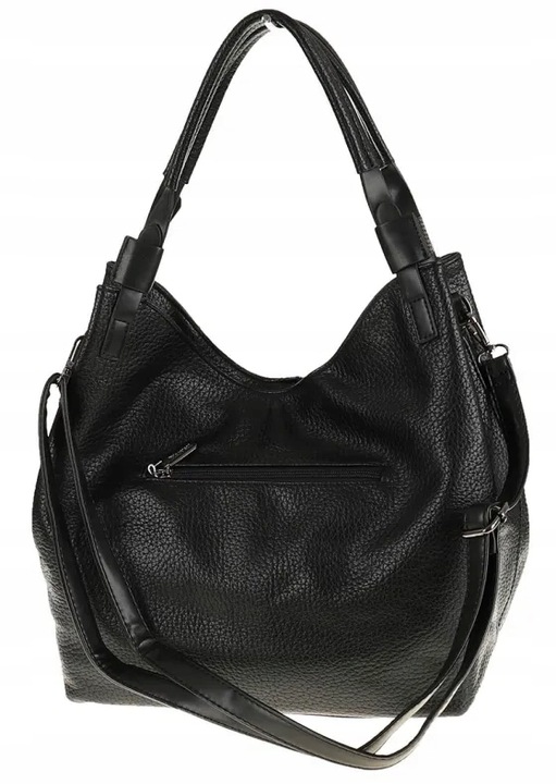 Torebka Damska listonoszka worek na ramię duża pojemna CWHS0581 Czarna