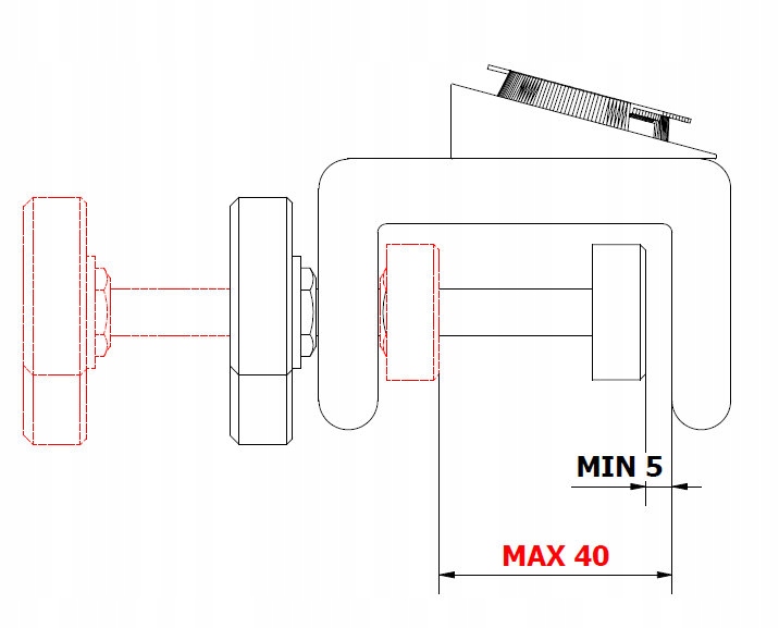 DELOSPRO UCHWYT BEZINWAZYJNY POZIOMY DO TP-LINK TAPO C200, C210, C225 15%