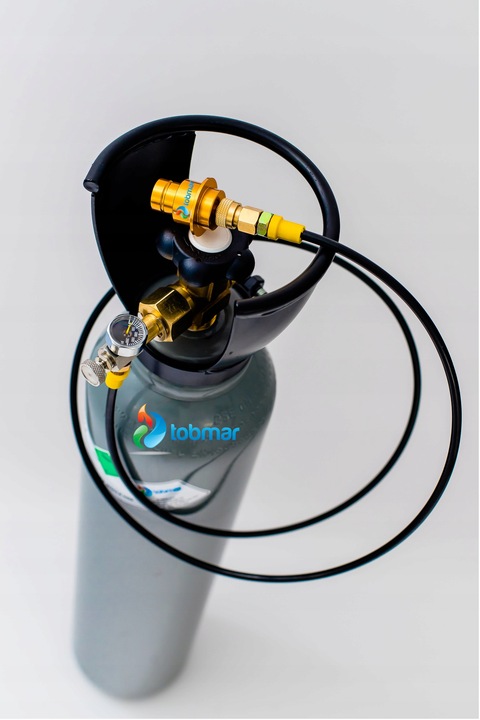 Zestaw Butla Gazowa Butle 6kg CO2 Dwutlenek Węgla Adapter Przewód Wąż SODA