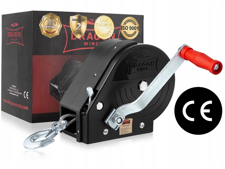 WYCIĄGARKA RĘCZNA KORBOWA LINOWA 1133kg WCIĄGARKA lebiodka przenośna DRAGON