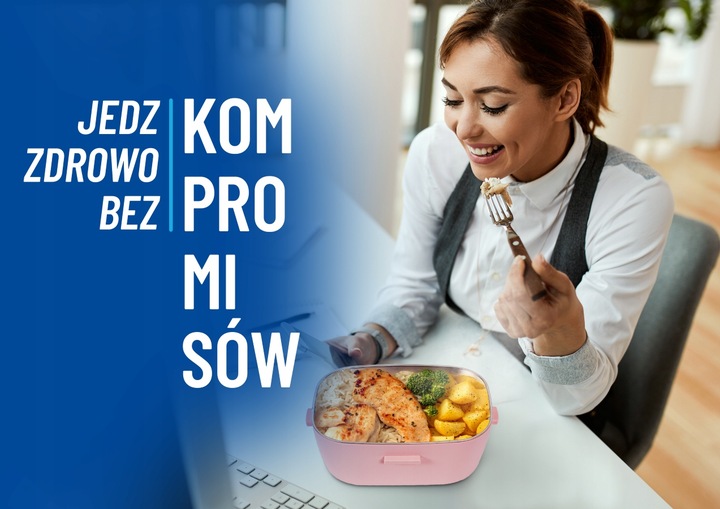 ELEKTRYCZNY LUNCH BOX POJEMNIK PODGRZEWACZ OBIADU DO BIURA AUTA TIRA 12/24V