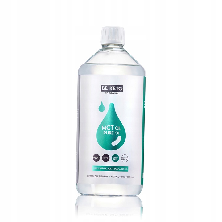 BeKeto Olej MCT Czysty Kwas Kaprylowy 1000 ml