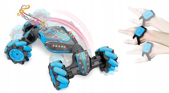 SAMOCHÓD STEROWANY GESTAMI RĘKĄ 4x4 +PILOT RC DRIFT+25km/h+duża bateria