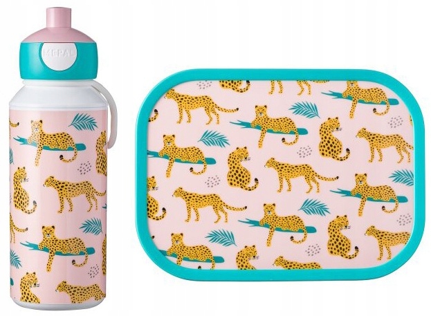 MEPAL LUNCHBOX ŚNIADANIÓWKA POJEMNIK KANAPEK SZKOŁY BIDON DZIECKA LEOPARD