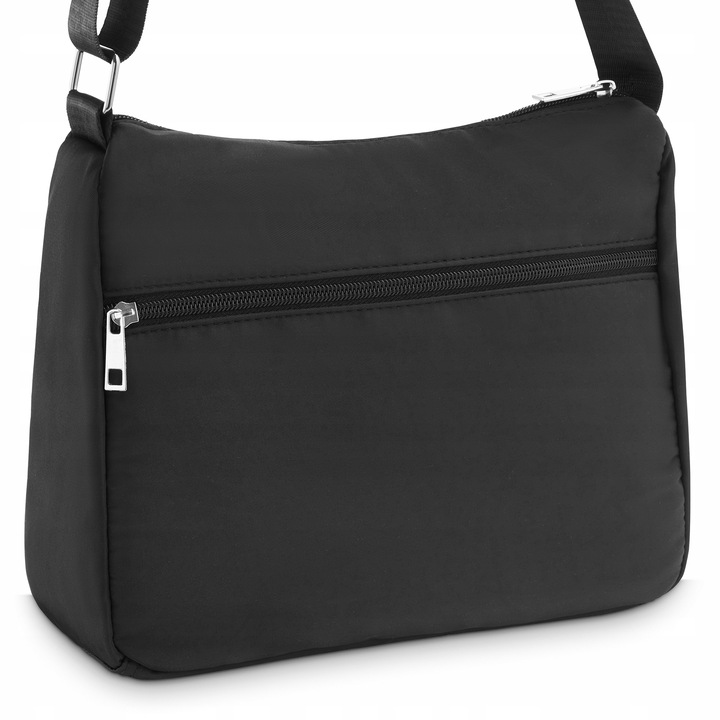 Torebka damska na ramię torba czarna pojemna miejska torebka styl ZAGATTO