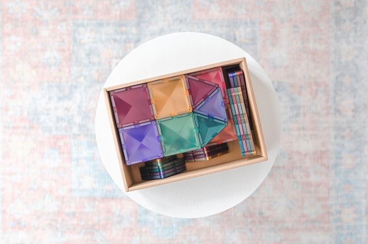 klocki magnetyczne Pastel Starter Pack 64 el. Connetix zestaw startowy