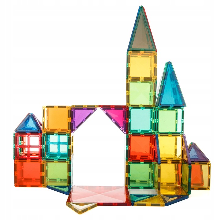 KLOCKI MAGNETYCZNE DUŻE konstrukcyjne Magtiles 32