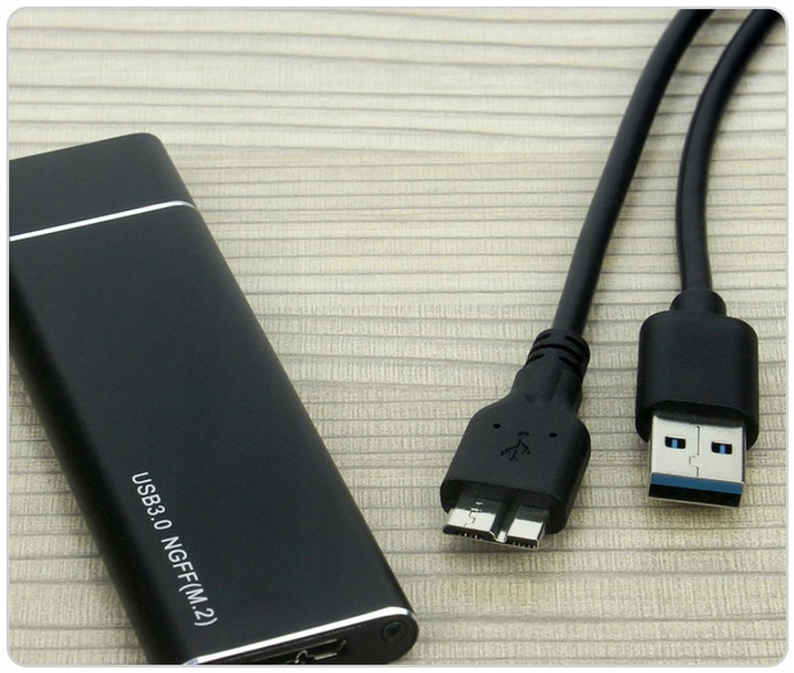 ADAPTER DYSKU SSD m.2 USB 3.0 NGFF OBUDOWA KIESZEŃ m2 SATA B KEY B M KEY