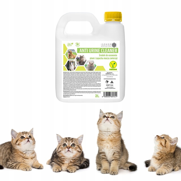 NEUTRALIZATOR ZAPACHU MOCZU KOTA ANTI URINE 2L USUWANIE ZAPACHU MOCZU