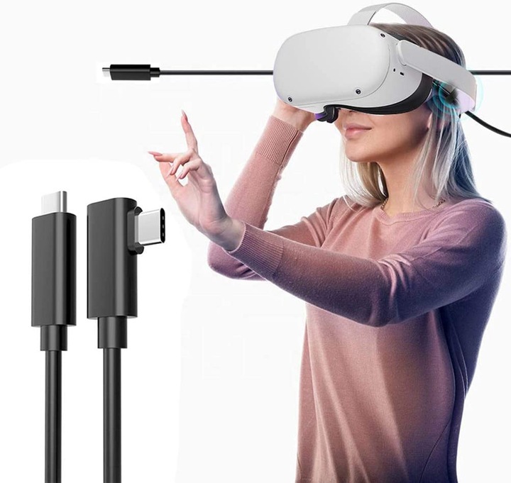 KABEL LEKKI 5m C-C do OCULUS QUEST VR +GRATIS