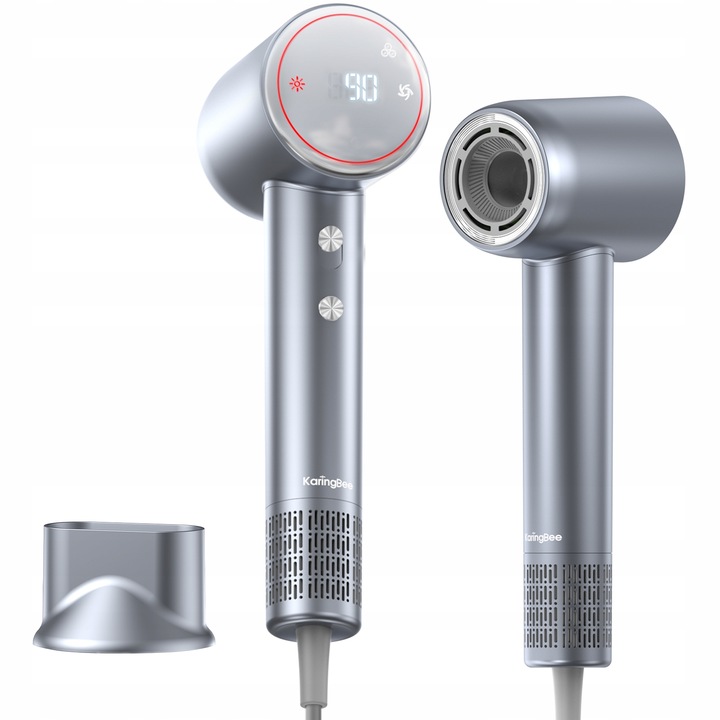 Mocna Suszarka do Włosów Karingbee HS01 Jonizacja 1500W szary