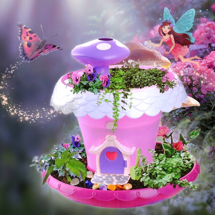 MAGICZNY OGRÓD UPRAWA ROŚLIN DOMEK KWIATÓW OGRÓDEK WRÓŻEK NÓŻKI ŚWIECI GRA