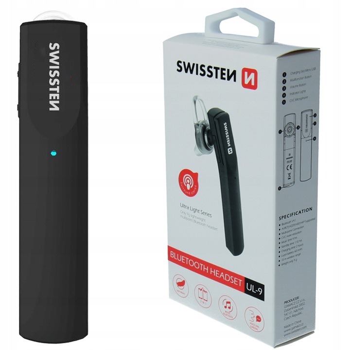 SWISSTEN Słuchawka Bluetooth zestaw słuchawkowy
