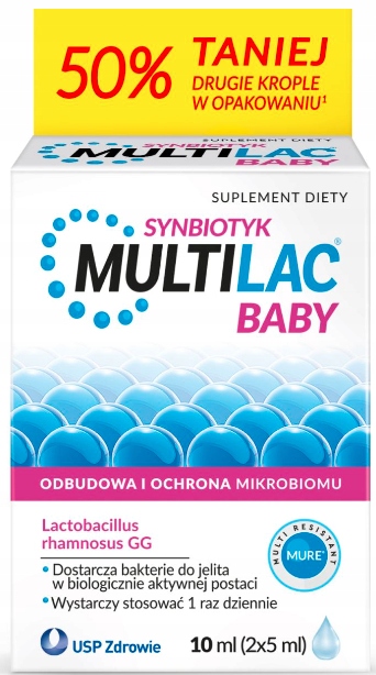 Multilac Baby Krople 10ml Synbiotyk Probiotyk