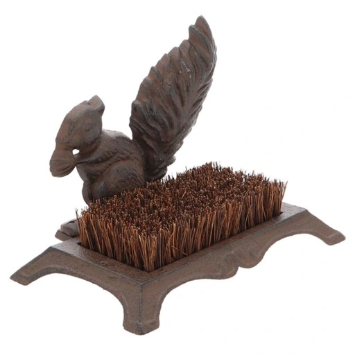 Skrobaczka do butów Wiewiórka żeliwna Esschert Design Czyścibut pod Drzwi