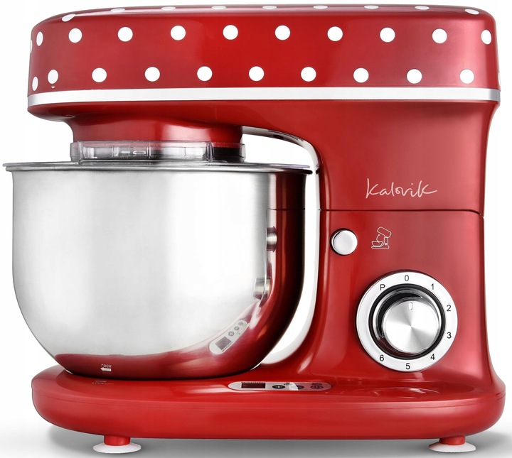 ROBOT PLANETARNY MIKSER KALORIK PODGRZEWANA MISA 5L 1400W-2500W RETRO LED