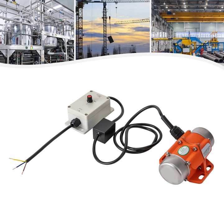 SILNIK WIBRACYJNY 3000 OBR/MIN Z REGULATOREM PRĘDKOŚCI, ELEKTRYCZNY SILNIK