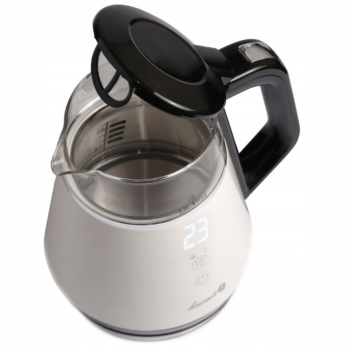 Mały czajnik elektryczny szklany pamięć regulacja WK-2503 Compact 1l 1100W