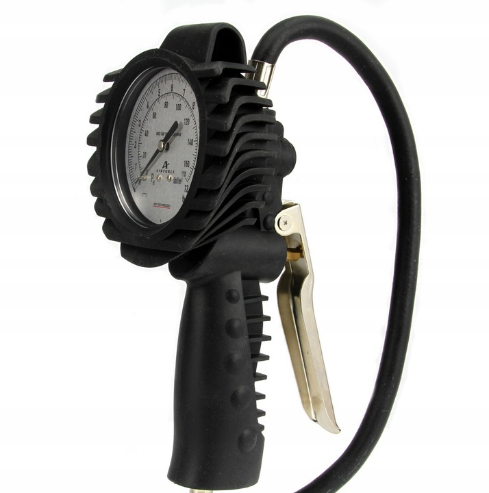 PISTOLET DO POMPOWANIA KÓŁ OPON PNEUMATYCZNY Z MANOMETREM KOMPRESORA POMPKA