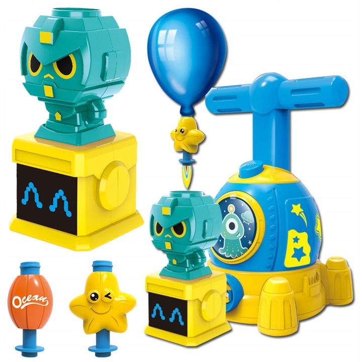 Samochód WYRZUTNIA BALONÓW XXL DUŻY ZESTAW Rakieta AUTKA AERODYNAMICZNE