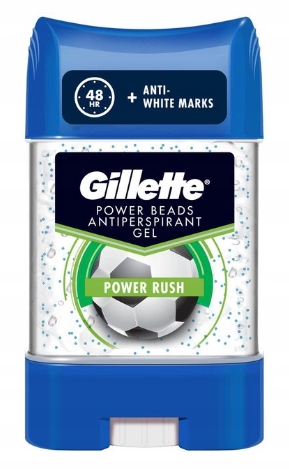 Gillette Power Rush Power Beads Antyperspirant w żelu 75 ml