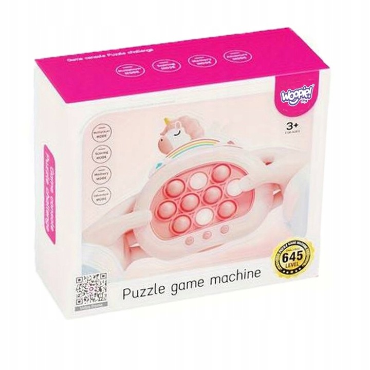 WOOPIE GRA POP IT ELEKTRYCZNA ANTYSTRESOWA ZRĘCZNOŚCIOWA JEDNOROŻEC