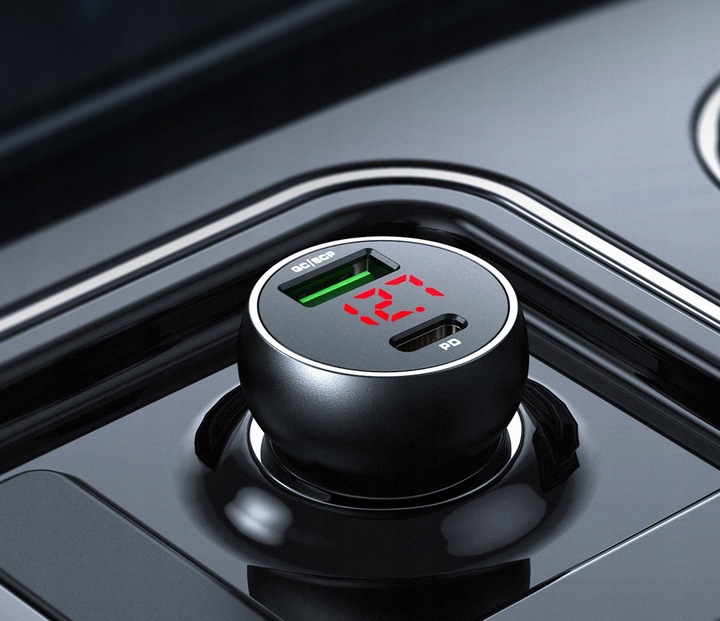 MCDODO ŁADOWARKA SAMOCHODOWA USB/USB-C PD 45W LCD