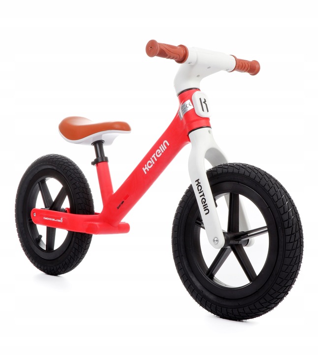 Rowerek biegowy Moderni-08 czerwony pompowane koła