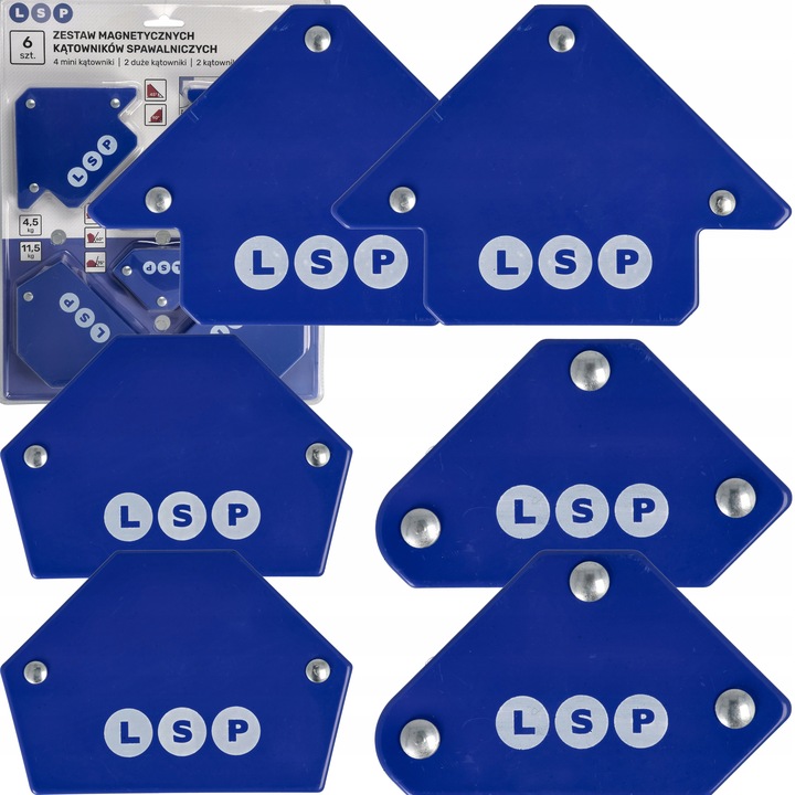 KĄTOWNIK SPAWALNICZY MAGNETYCZNY ZESTAW KĄTOWNIKÓW MAGNETYCZNYCH LSP
