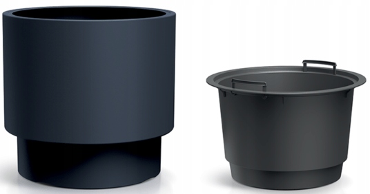 DONICZKA OSŁONKA NA KWIATY WKŁAD HEOS BIAŁA 30CM