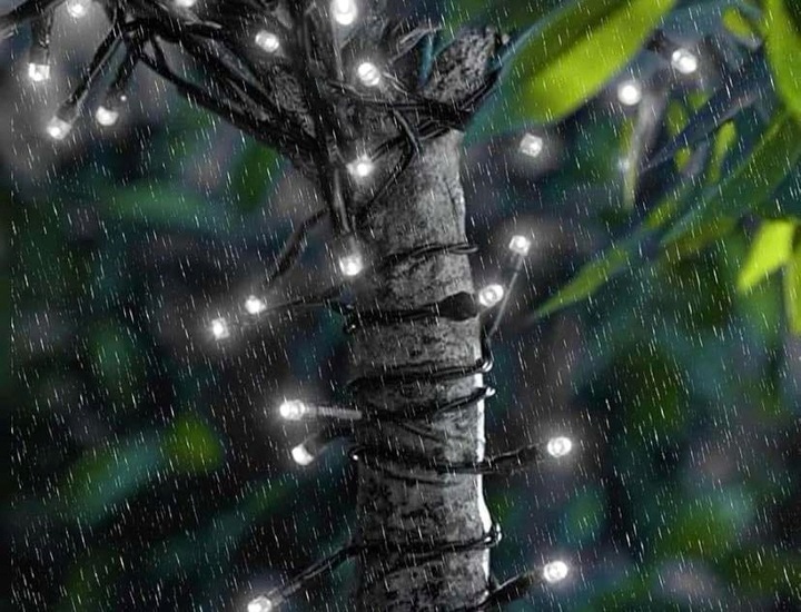 LAMPKI CHOINKOWE 200 LED FLASH ZEWNĘTRZNE WEWNĘTRZNE ŚWIĄTECZNE BIAŁY ZIMNY