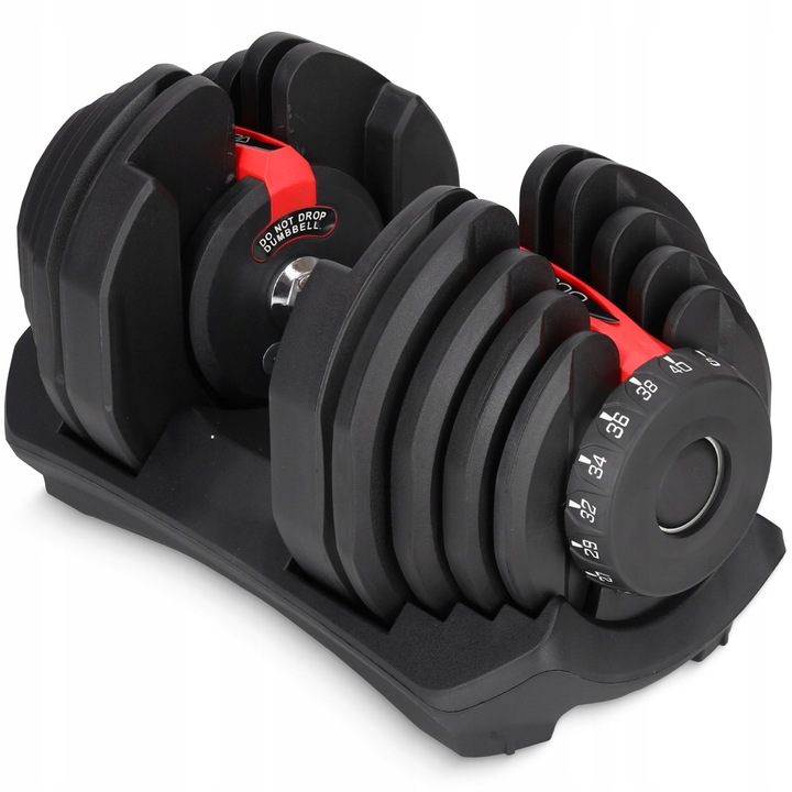 HANTEL REGULOWANY CIĘŻAR HANTLA NOWOCZESNY SZYBKI SYSTEM REGULACJI 5-40KG