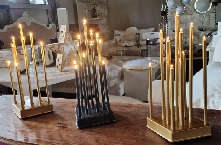 Świecznik LED na baterie dekoracyjny