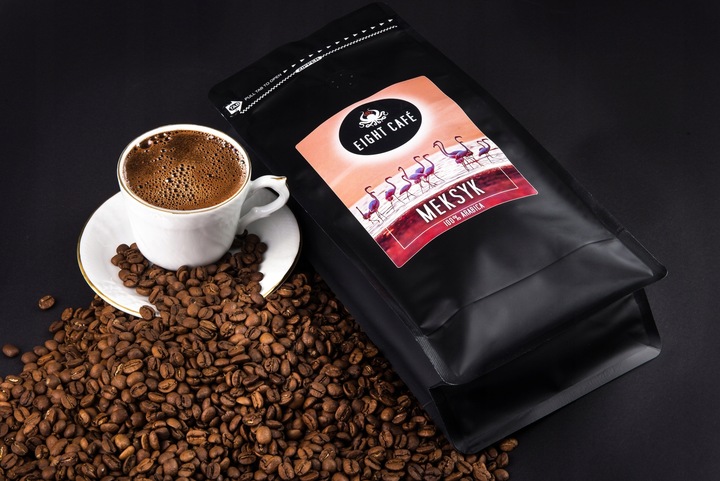 Kawa Mielona Świeżo Palona 100% Arabica Meksyk 500G Eight Cafe