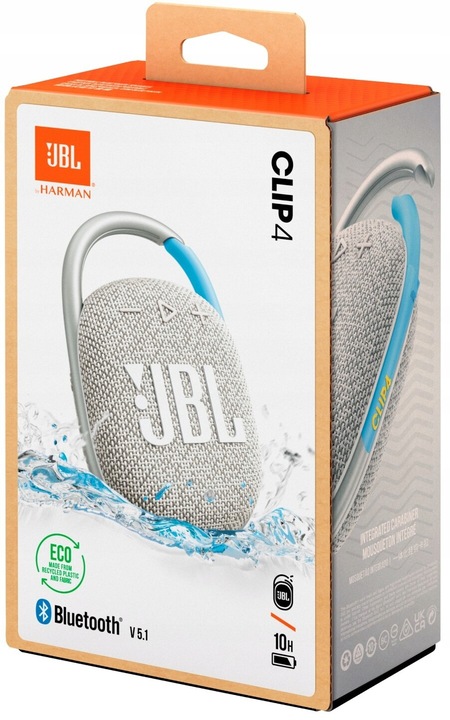 Głośnik mobilny JBL Clip 4 Eco Biały