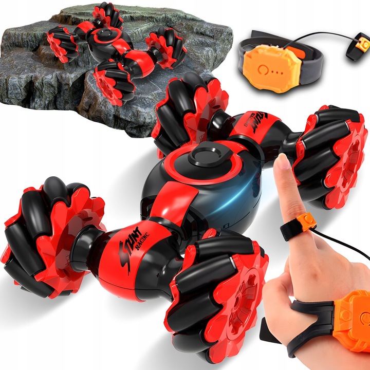 SAMOCHÓD ZDALNIE STEROWANY GESTAMI REKĄ 4X4 PILOT RC DRIFT CAR KOŁA DUŻE