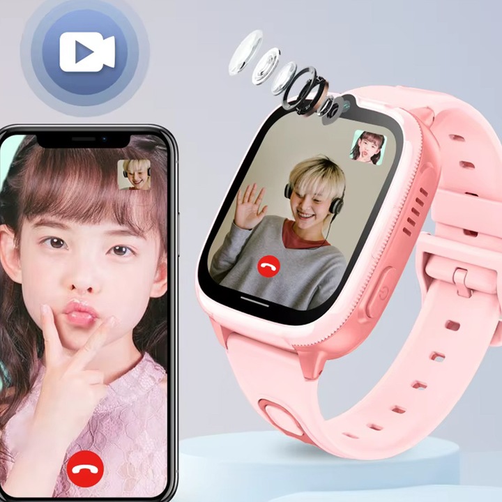 Zegarek Dla Dzieci Smartwatch 4G + SIM | Lokalizator WiFi LBS | Kamera SOS