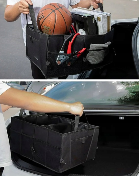 Torba Organizer do Bagażnika Samochodu Auta Kufer XXXL Składany Duży Mocny